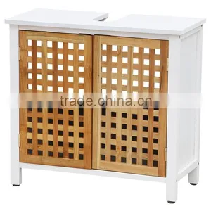European Style Wooden Grid Series Product Wooden Laundry Basket thumbnail-4