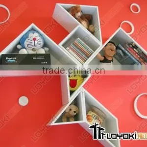 Tangram Wooden Wall Bookcase thumbnail-1