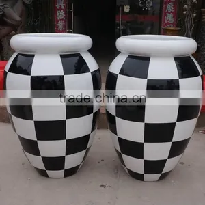 Large Fiberglass Modern Garden Pot thumbnail-5