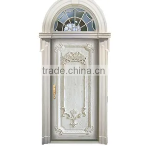 Interior White Oak Single Door Made by Handcarve Luxury and Antique BF11-0515b thumbnail-4