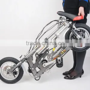 12 Inch Mini Folding Electric Bike With 24V 6Ah Lithium Battery thumbnail-4