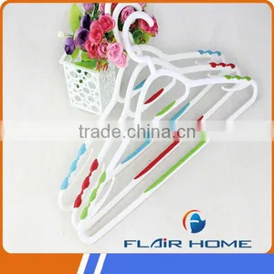 Wholesale Customized Plastic Colorful Top Clothes Hanger thumbnail-1
