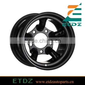 16 x 7 5 Spokes Black ET-25 Steel Wheel Rims LandRover Discovery thumbnail-1