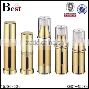15ml 30ml 50ml Black Plastic Cosmetic Airless Pump Bottle Pet Bottles Cosmetic Airless Pump Bottle thumbnail-6
