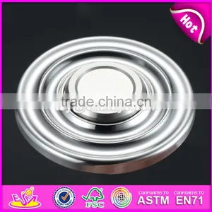 New Style EDC Focus Toy Round Metal Fidget Spinner for Killing Time W01A283 thumbnail-1