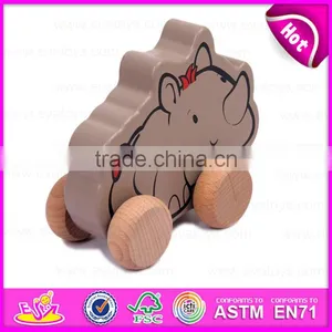 2015 Fashion Pull String Line Toy,Cartoon Children Wooden Pull and Push Toy,Top Quality Wooden Pull Toy With Promotions W05B078 thumbnail-2
