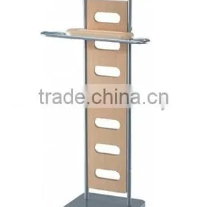 Hotel Furniture Metal Free Standing Wooden Coat Rack thumbnail-5
