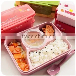 China Lunch Box Bento Food Container 4cups Made In China,hot New Product for 2015,CUSTOM Plastic Lunch Box thumbnail-1