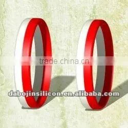Singapore Flag Silicone Wristbands thumbnail-1
