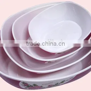 Four-piece Peony Bi-Color Candy Tray Salad Bowl thumbnail-3