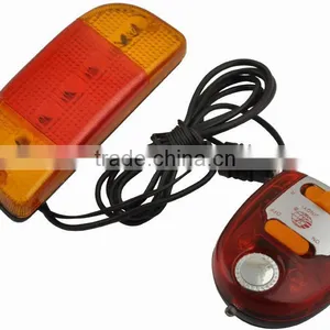 JING YI JY-107 9 x LED Eight-Music Steering Lamp,Rear Light Bicycle Tail Light thumbnail-1