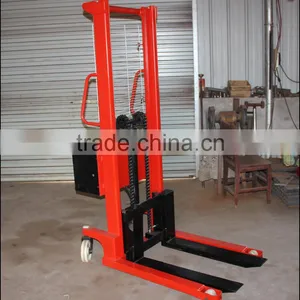 High Quality Hand Forklifts / 2 t 1.6m Hydraulic Manual Hand Stacker thumbnail-2