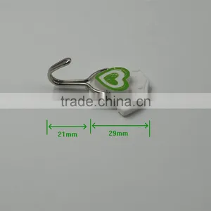 4pcs Durable Mini Adhesive Plastic/Metal Wall Hook With Sticker thumbnail-5