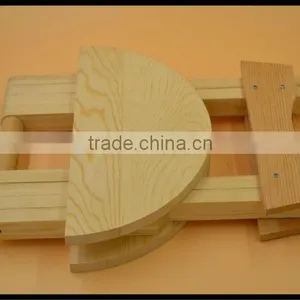 Wooden Folding Chairs,round Wooden Stool Outdoor thumbnail-3