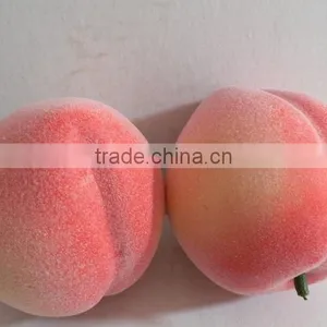 2 Artificial Peaches Fake Faux Fruits Ideal Learning Gifts for Kids thumbnail-1