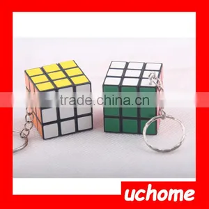 UCHOME Wholesale PVC And Metal Small Puzzle Magic Cube Keychain thumbnail-1