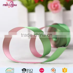 Wholesale Cheap Two Color Printed Double Sided Polyester Satin Ribbon for Sale thumbnail-4