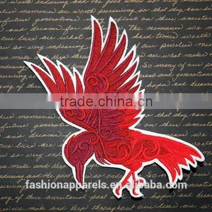 Custom High Quality Embroidered Creative Bird Patch for Clothes Embroidery Patch Made in China Choose Size/color thumbnail-5