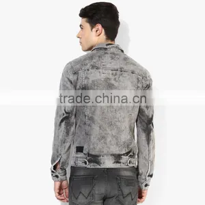 Gray Washed Fitness Casual Boys Jacket With High Quality thumbnail-3