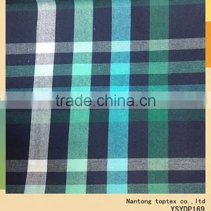 2014 New Cotton Fabric Yarn Dyed Checks Indigo Dye thumbnail-1