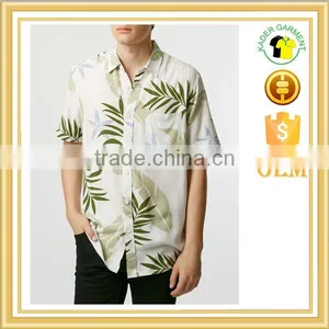 Custom Quality Top Cotton Printed Men's Hawaii Shirt thumbnail-1