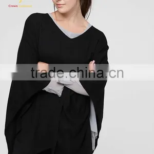 Fashion Knitted Pattern Cashmere Poncho Wraps Sweater Design thumbnail-1