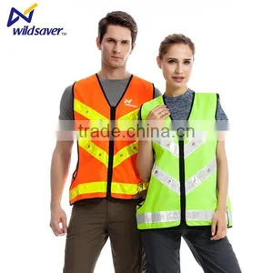 Led Light Luminous Work Jacket With Reflective Stripes thumbnail-2