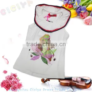 Cotton Girl/kids Tank Top With Printing thumbnail-1