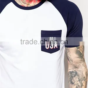 Guangzhou Shandao Summer Casual 160g 100% Cotton O-Neck Short Sleeve With Pocket T Shirts Manufacturers China thumbnail-4