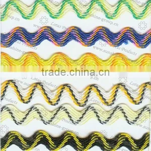 2017 Metallic Yarn Zig Zag Lace Trimming 001 thumbnail-1
