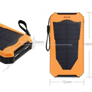 12000mah Portable Solar Charger Waterproof Mobile Phones Solar Power Bank thumbnail-1