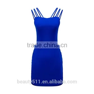 New Ladies Fashion Dress 2017 Design Elastic Waist Wine Dress SD22 thumbnail-3