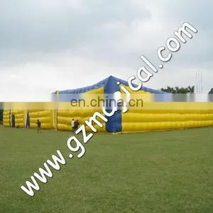 Outdoor Large Inflatable Cube Tent in Yellow Color thumbnail-1