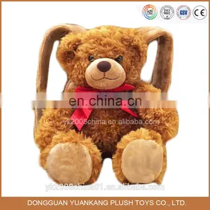 Factory Custom Cartoon Kids Plush Stuffed Dog Backpack thumbnail-2