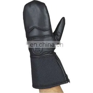 HMB-2025A LEATHER MOTORCYCLE GLOVES MITTEN STYLE THINSULATED thumbnail-1