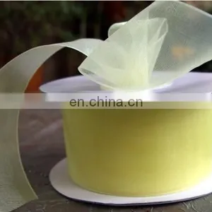Any Color Can be Dyed as Your Request Snow Organza Ribbon thumbnail-2