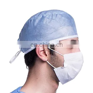 Disposable Mouth Covers / Face Masks (3-ply, Non-woven) and Non Woven Doctor Cap thumbnail-2