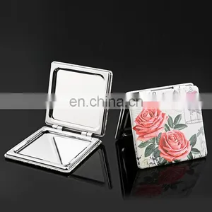 Unique Party Gifts Cosmetic pu Leather Mirror/decorative/makeup Mirror thumbnail-1