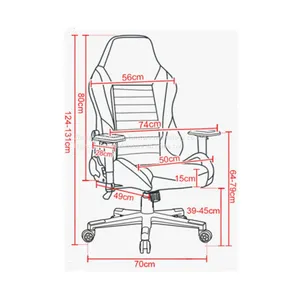 ZX-6602Z Modern Oem Style PC Gaming Computer Chair Racing Office Chair thumbnail-3