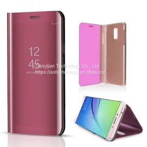 For Samsung Galaxy A5 A7 A8 2018 Smart Mirror Leather View Flip Stand Case Cover thumbnail-3