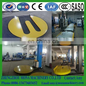 HOT !!!wood Pallet Stretch Wrapping Machine/Stretch Film Machine Price/Airport Luggage Wrapping Machine' PRICE thumbnail-5