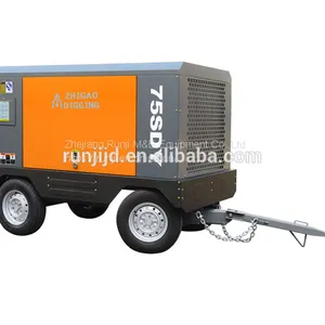75kw 0.8mpa 13.6m3/min Electricl Engine Portable Screw Air Compressor Machine of Zhigao 75SDY-8 thumbnail-1