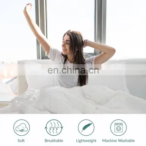 White Zipper Seersucker Microfibre Oversized Queen King Duvet Cover Set thumbnail-2