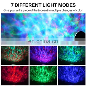 Christmas Gifts Kids Ocean Wave Starry Night Light Projector With Remote Control for Living Room Decoration thumbnail-7