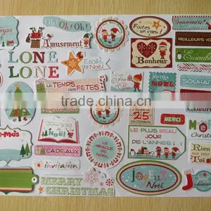 Promotional Gifts Christmas Decoration Custom Paper Sticker thumbnail-1