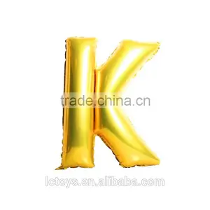 Alphabet Letter Foil Balloon Gold Color Inflatable Balloon thumbnail-1