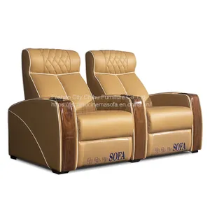 Luxury Home Cinema Power Motion Reclining Chair Cinema Theater Villa Reclinable Sofas thumbnail-4