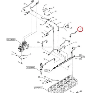 FPT IVECO CASE Cursor11 EURO 6 F3GFE613A B001 5801863562/5801690111 Oil Tube 504372434 thumbnail-1