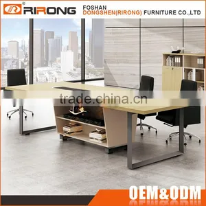 Steel Legs 2.4 Meter Long Modern Meeting Conference Table for Office Furniture thumbnail-1
