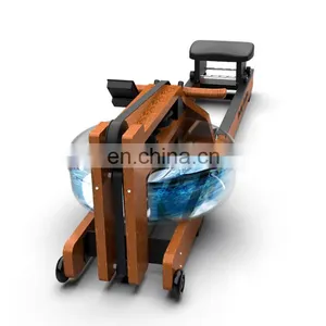 TEZEWA High Quality Wooden Water Rower Customized Logo Water Rowing Wooden Wood thumbnail-3
